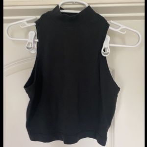 Lululemon Mock Neck Tank, black, size 6